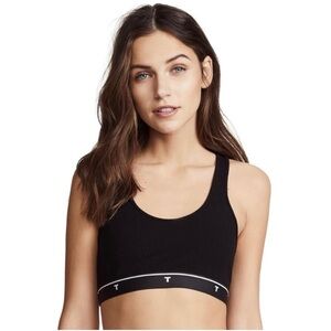 T by Alexander Wang rib cropped tank ribbed sports bra